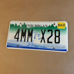 Michigan License Plate Spectacular Peninsula