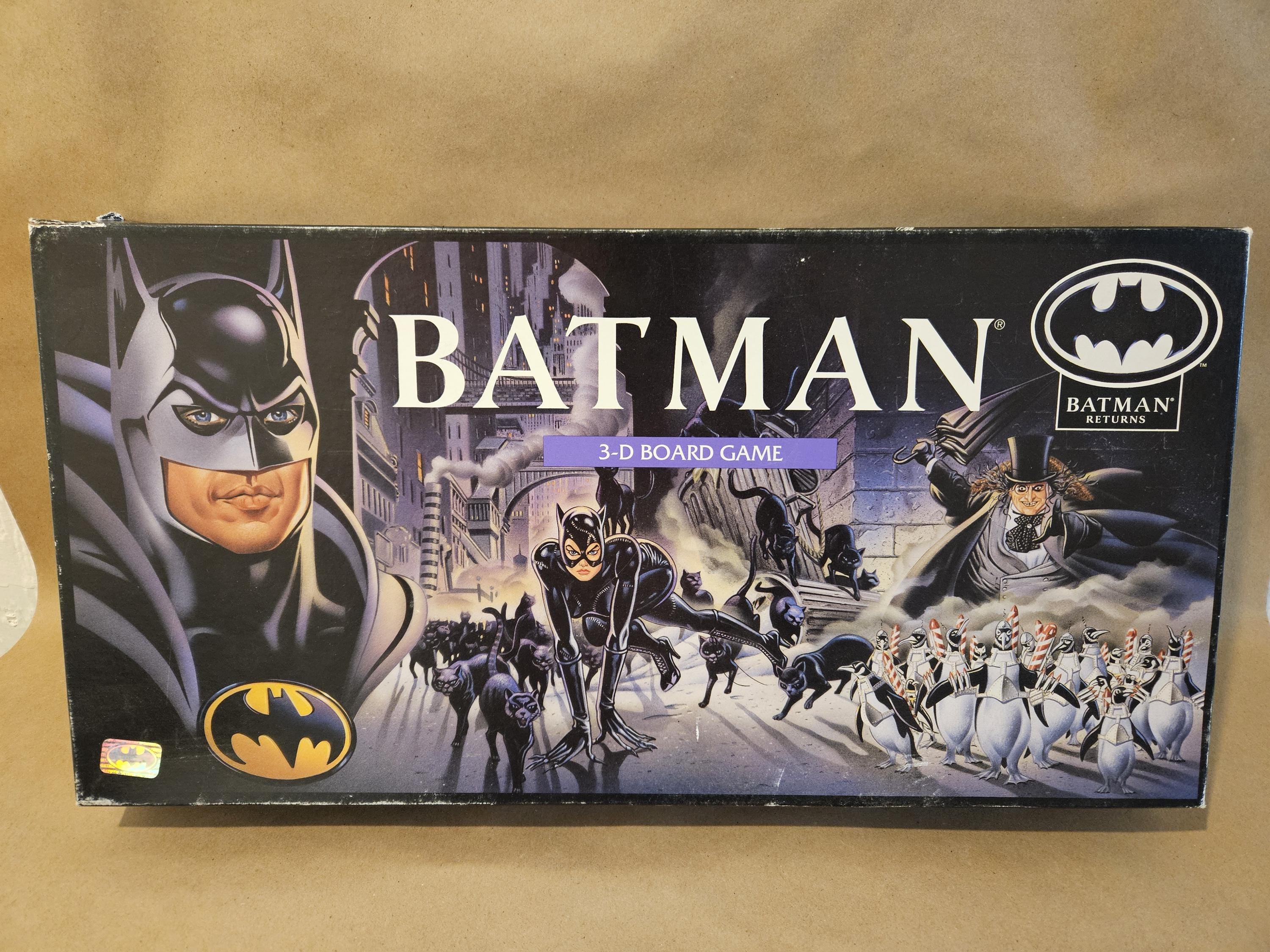 Vintage 100% COMPLETE 1992 Batman Returns 3-D Board Game