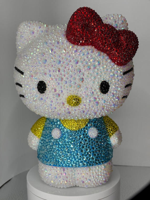 【激レア】Hello Kitty Bingoカオハナキティ　未使用ビンゴセット Bedazzled Hello Kitty Coin Bank Bling Rhinestone Home Decor - Etsy