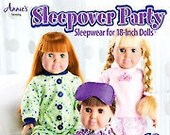 Sleepover Party - Pattern Book for 18" Dolls by Nadeen Ward - Fat Quarter Friendly - new - Doll patterns - paperback