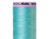 Mettler Silk Finish 100% Cotton Mercerized Thread - 50 wt. thread - Blue Curacao 2792 color - Cotton for Piecing - 500m(547yd)