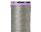 Mettler Silk Finish 100% Cotton Mercerized Thread - 50 wt. thread - Titan Gray color 0413 - Mettler Cotton for Piecing - 500m(547yd)