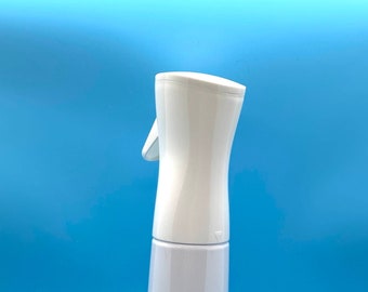 Flairosol spray bottle - White base & sprayer - Fine mist spray bottle for water or starch alternative - Great for ironing - 10 oz.