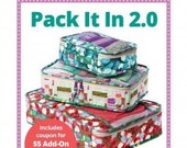 Pack It In 2.0 - by Annie - A Paper Pattern - For packing organizers with mesh and zipper - 3 sizes - bag pattern - Packing cases
