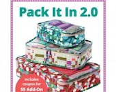 Pack It In 2.0 - by Annie - A Paper Pattern - For packing organizers with mesh and zipper - 3 sizes - bag pattern - Packing cases