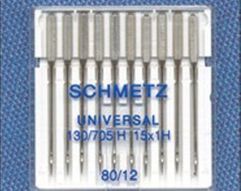 Schmetz Universal Sewing Machine needles - 10 pack - 80/12 - Schmetz Needles for your sewing machine