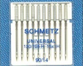 Schmetz Universal Sewing Machine needles - 10 pack - 90/14 - Schmetz Needles for your sewing machine