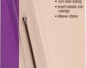 Dritz Ball Point Bodkin - A metal tool for threading ribbon, drawstrings, turning fabric tubes, threading elastic