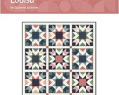 Louisa Quilt Pattern - Splendid Speck - fby Suzanne Jackman - Pattern for quilts in 3 sizes - Using fat quarters and yardage-a Paper Pattern