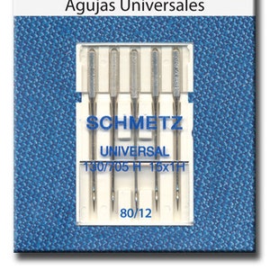  SINGER Universal Regular Point Sewing Machine Needles, Size  80/12-5 Count