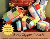 Boxy Zipper Pouch - by Sweet Jane's Quilting & Design - A Paper Pattern - Boxy Zipper Pouch