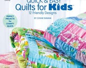 Quick and Easy Quilts for kids - Paper book from Annie's - Patterns for 12 easy projects for kids - 48 pages - quilts for babies and kids