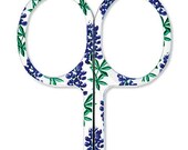 Embroidery scissors with Texas Bluebonnet Motif
