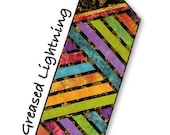 Greased Lightning Table Runner pattern - by Tiger Lily Press - A Paper pattern - runner 15" x 60" - pointed ends - Jelly Roll Friendly