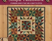 Simple Patchwork by Kim Diehl - 112 page Paperback book of Quilt Patterns - 16 easy to piece projects - wall quilts, table toppers, minis