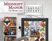 Midnight Manor- On Wonder Lane BOM - Art to Heart - Paper Pattern - Applique pattern for Quilt plus assorted projects - Quilt pattern  #10