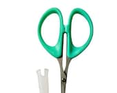 Karen Kay Buckley's PerfectScissors - 4 inch straight blade Embroidery scissors -  Small - teal Green - KKB031 - 4 inch