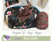 The Cube Pattern - by Penny Sturges of Quilts Illustrated - Paper Pattern and Metal Stays - A small heavy duty tool bag with metal stays