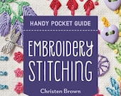 Embroidery Stitching Handy Pocket Guide - Pocket Guide - Embroidery Stitch Reference - Paper Copy