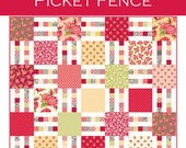 Picket Fence Quilt Pattern - by Myra Barnes for Busy Hands Quilts - Pattern for quilt in 7 sizes - Using Layer Cake - a Paper Pattern