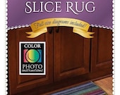 Slice Jelly Roll Rug Pattern - Paper pattern by Shabby Fabrics  - How to make a half circle rug from Jelly Roll with batting strips