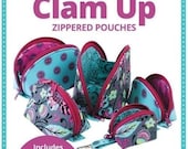 Clam Up - by Annie - A Paper Pattern - For a Zippered Pouch - 5 sizes By Annie - Open wide easy access - Pouch pattern - sewing pattern bag