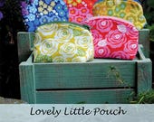 Lovely Little Pouch - by Sweet Jane's Quilting & Design - A Paper Pattern - fully lined zipper pouch
