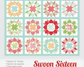 Swoon Sixteen Quilt Pattern - by Camille Roskelley for Thimble Blossoms - Pattern for quilt 74"x74" -Fat quarter friendly Paper pattern #188
