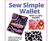 Sew Simple Wallet Pattern - by Annie - A Paper Pattern - a fabric wallet with 1, 2, or 3 pockets - 3 1/4Hx4 1/2W when closed - card holder