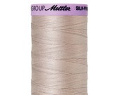 Mettler Silk Finish 100% Cotton Mercerized Thread - 50 wt. thread - Cloud Gray color 0319 - Mettler Cotton for Piecing - 500m(547yd)