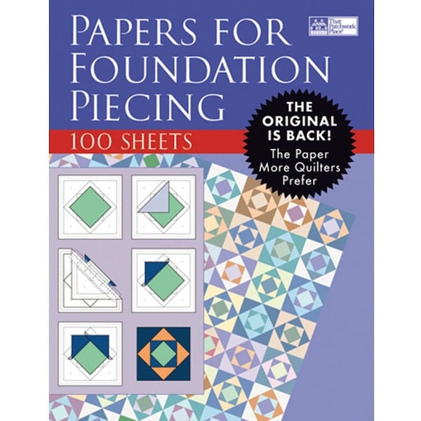 Paper Piecing - Papers for Foundation Piecing - 100 ct. - by Martingale - Papers for Paper Piecing - Printer papers