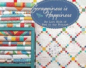Scrappiness is Happiness - Lori Holt for It's Sew Emma - Pattern Book 32 scrappy quilts - spiral paperback - 220 pages - Quilt Scraps