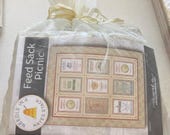 Feed Sack Picnic Quilt Kit - Farm and Garden Fabric - by Cathe Holden for Moda - pattern by Needle in a Hayes Stack - 68"x80" - Cotton
