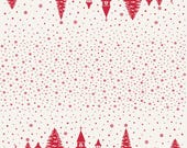 Buon Natale Apron Kit by Fig Tree & Co. for Moda - includes pattern with white border fabric with 35404 14 red print for ties-makes 2 aprons