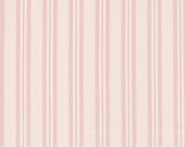 Moda Fabric - Cottage Charm - by Heather Briggs - 1/2 yard - 31756 26 - light pink and ivory stripes - cotton fabric - 44" wide
