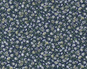 Moda Fabric - Wildflowers 2024 by Moda Fabrics - 33776 12 - 1/2 yard - 100% cotton - quilting fabric - blue with small daisies - by Moda