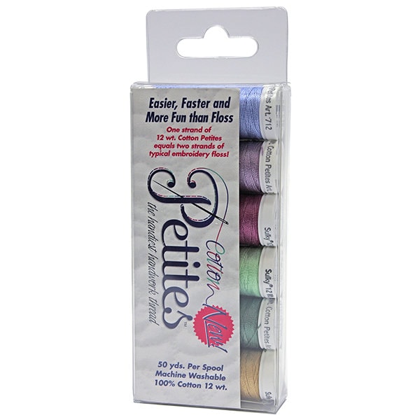 Sulky Cotton Petites - 12 wt - 6 count - Embroidery Thread - Rosewood Collection - hand sewing