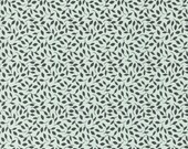 Moda Fabric - Main Street by Sweetwater for Moda - 100% cotton fabric - 1/2 yard - 55647 22- pale green with small black leaves - 1/2 yard