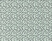 Moda Fabric - Main Street by Sweetwater for Moda - 100% cotton fabric - 1/2 yard - 55647 22- pale green with small black leaves - 1/2 yard