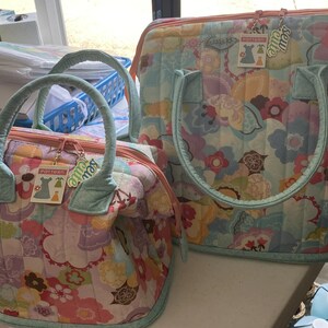 Mini Poppins Bag Pattern by Aunties Two Patterns Paper Pattern and