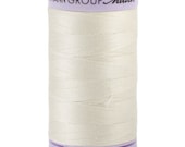Mettler Silk Finish 100% Cotton Mercerized Thread - 50 wt. thread - Muslin color 0778 - Mettler Cotton for Piecing - 500m(547yd)