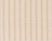 Moda Fabric Cotton Canvas - Farm and Garden - by Cathe Holden for Moda - 1/2 yard - 7483 12CV-  Beige and off white ticking canvas lt-weight