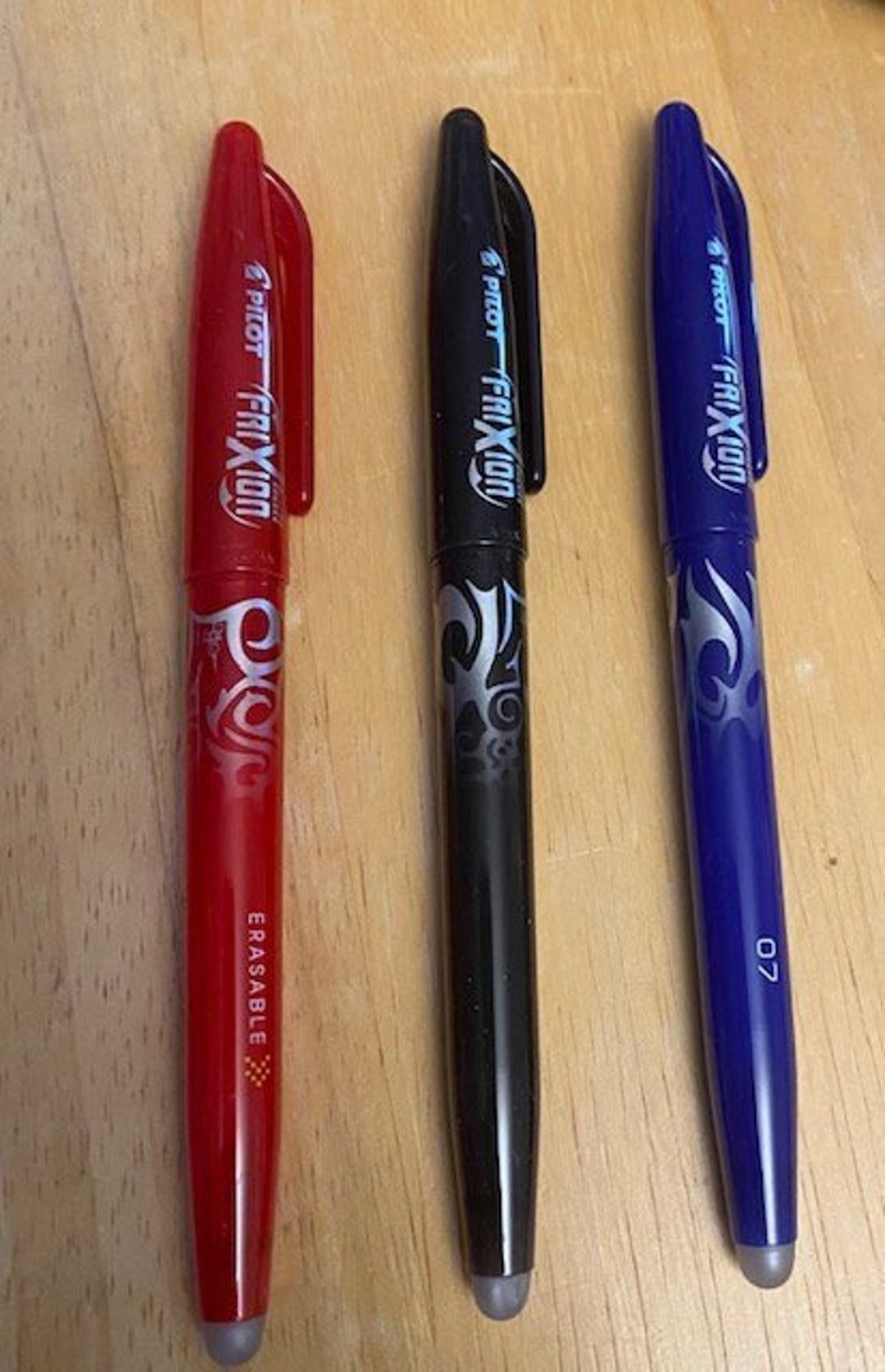 Frixion Pens by Pilot for Marking Fabrics Erasable With Heat From the