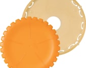 Clover Quick Yo-Yo maker - Large - Orange - A quick and easy way to make beautiful yo-yos - by Clover - Charm Pack Friendly