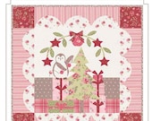 Christmas Eve Mini Quilt or throw pillow pattern - by Bunny Hill Designs - A paper pattern featuring A Very Sweet Christmas fabric