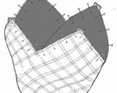 Mondo Bag printed fusible interfacing. No Instructions - two panels are included make one Mondo bag. Simple technique