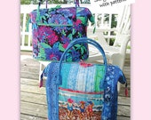 Poppins Bag Pattern - by Aunties Two Patterns - Paper Pattern and Metal Stays - Large Zipper Top Bag - Large carry-on size bag pattern