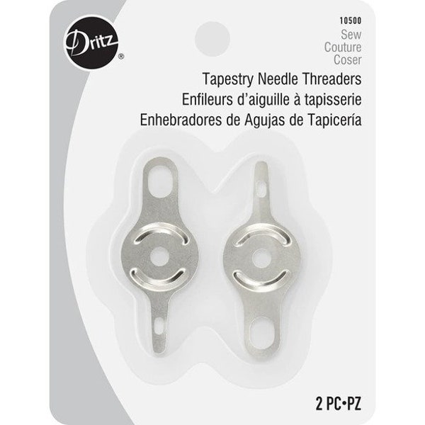 Dritz Tapestry and Embroidery Needle Threader - Metal - 2 ct.