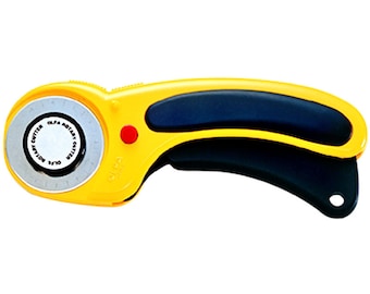 Olfa Ergonomic  Rotary Cutter 45mm - A Sewing/quilting cutting Tool - requires a cutting mat - not included - Rotary Cutter by Olfa