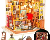 DIY Miniature House - Sam's Study - A Cute Mini Book Nook Dollhouse Kit - Shrink wrapped - never opened